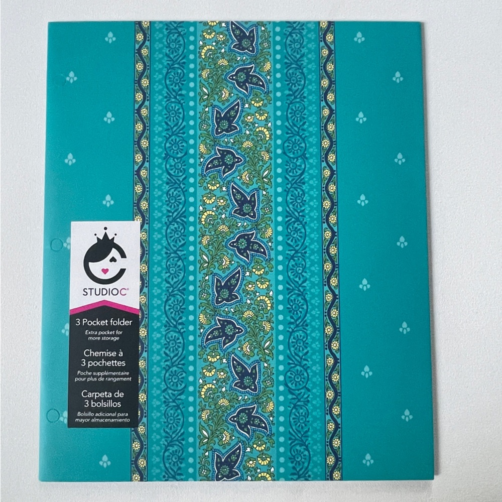 lot of 3 Carolina Pad Studio C 3 pocket folder